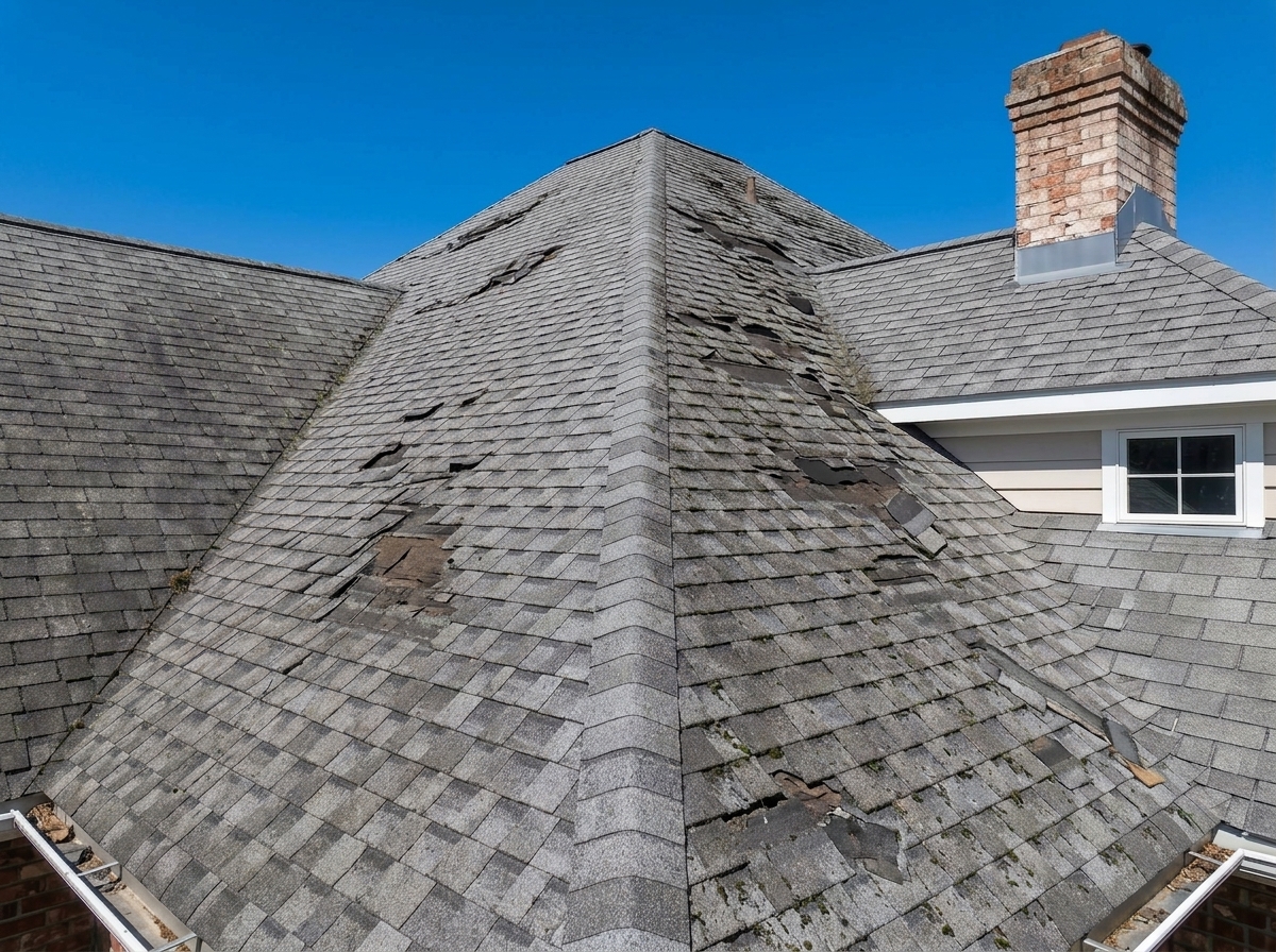 Before Full Roof Replacement