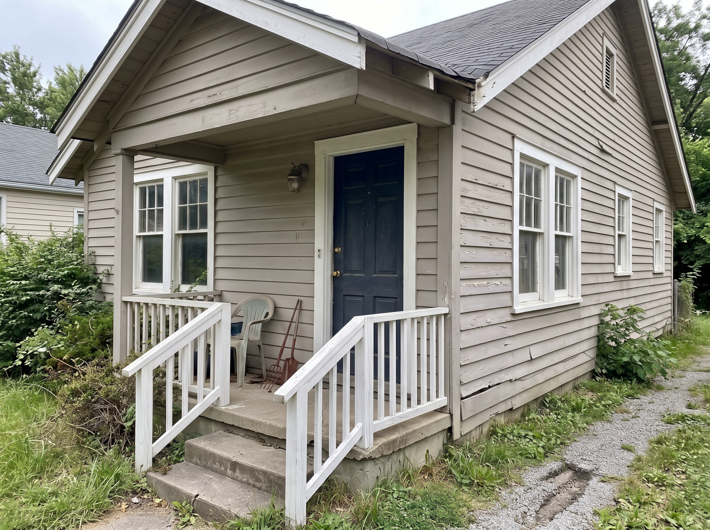Before Siding & Front Door